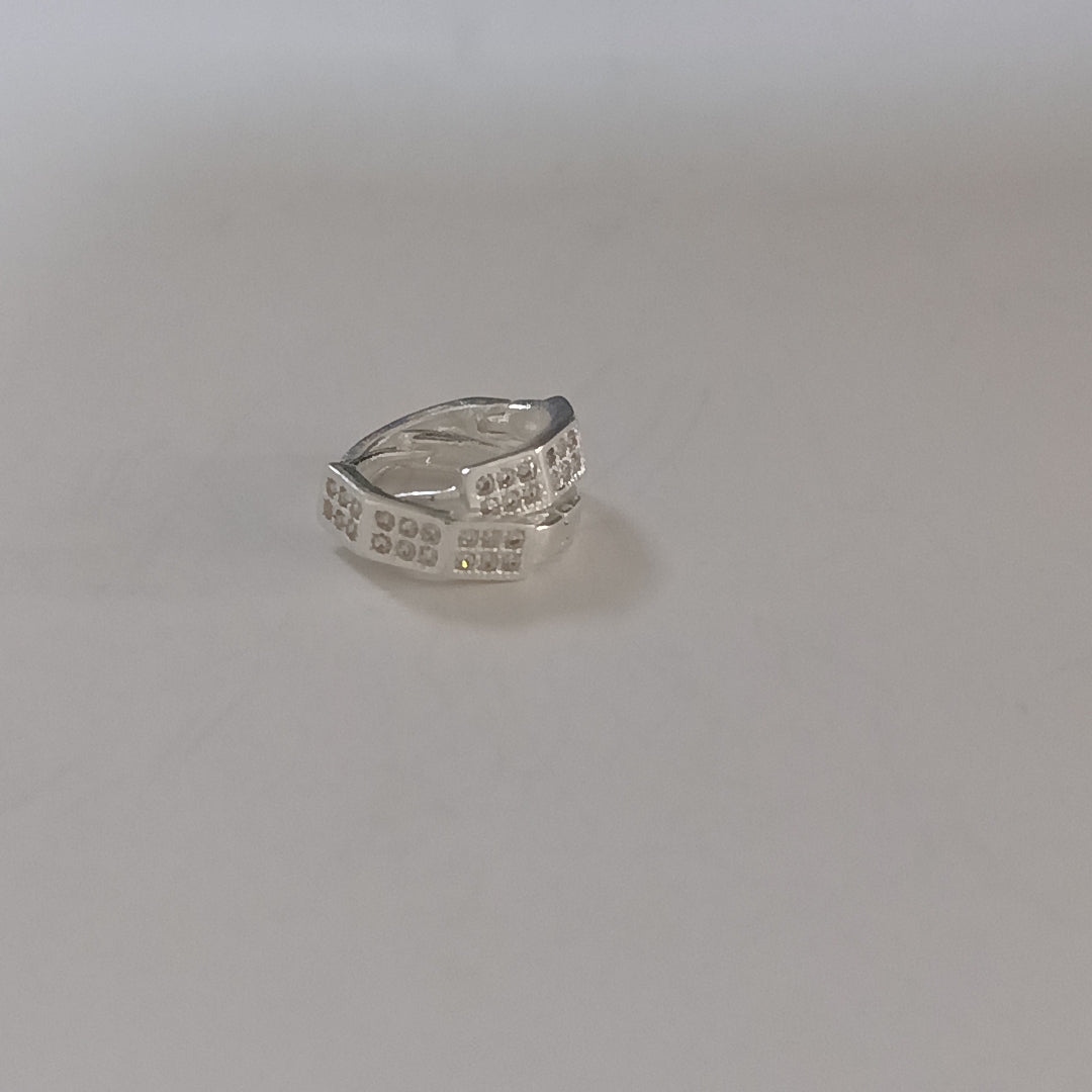 ARRACADAS C/CIRCONIAS PLATA .925 2.5 GR (NUEVO)