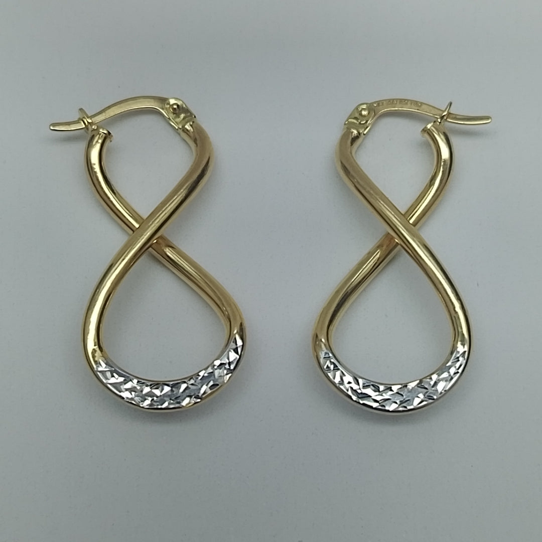 ARRACADAS PAR ORO 14 K 1.6 GRMS (SEMINUEVO)