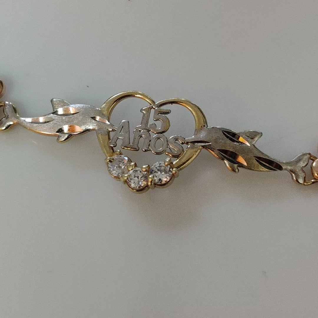 PULSERA ORO,ORO COMBINADO 14 K 6,20 GRMS (SEMINUEVO)