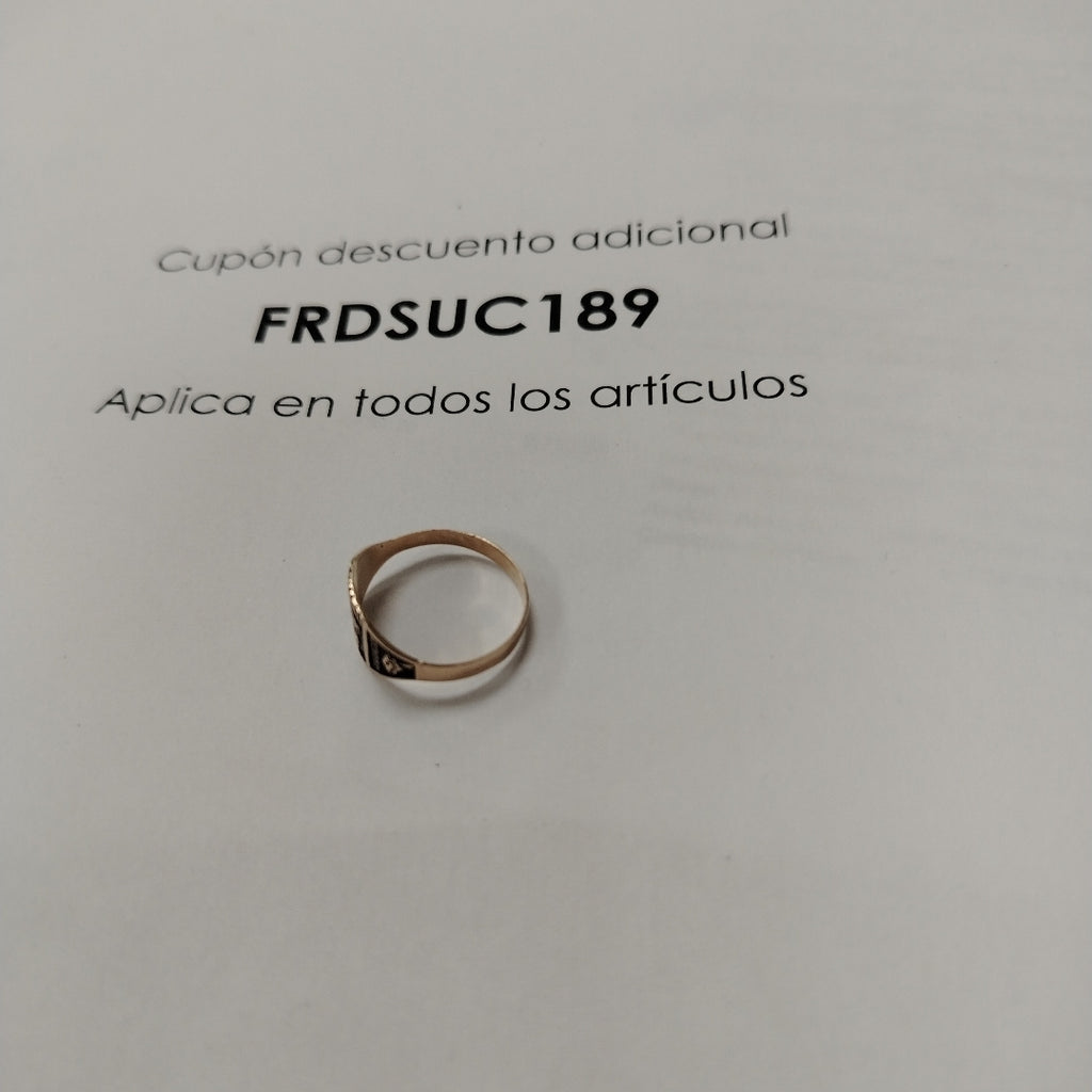 ANILLO DE GRADUACIÓN ORO 8 K 1.1 GRMS (SEMINUEVO)