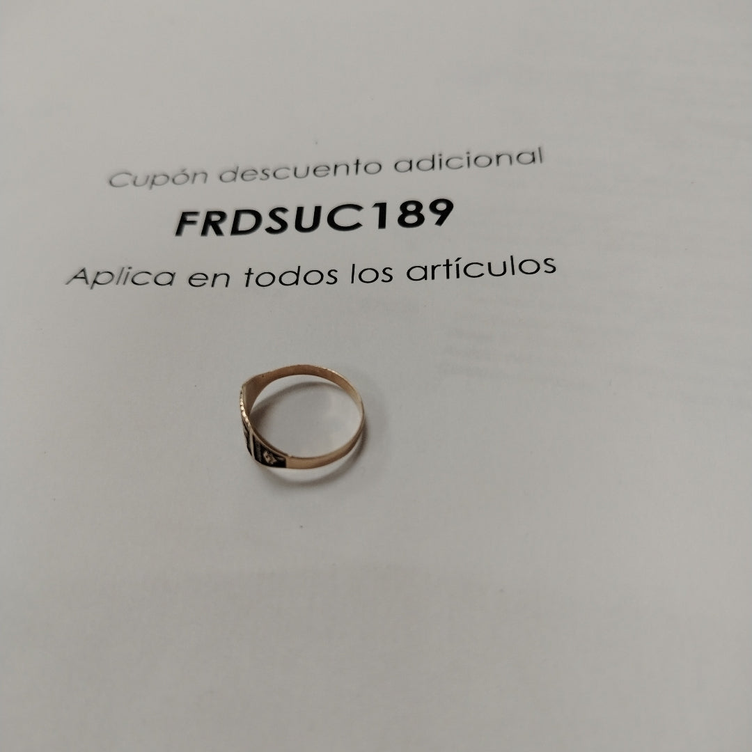 ANILLO DE GRADUACIÓN ORO 8 K 1.1 GRMS (SEMINUEVO)