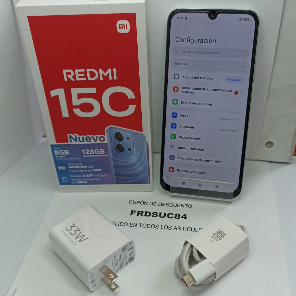 CELULAR XIAOMI REDMI 15C 25078RA3EL (2025) 128 GB 4 GB RAM (SEMINUEVO)