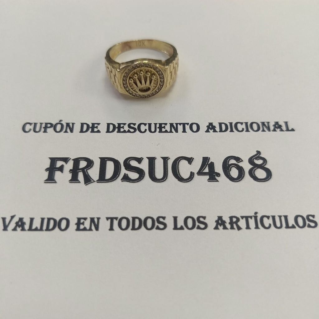 ANILLO ORO 10 K 5.6 GRMS (SEMINUEVO)