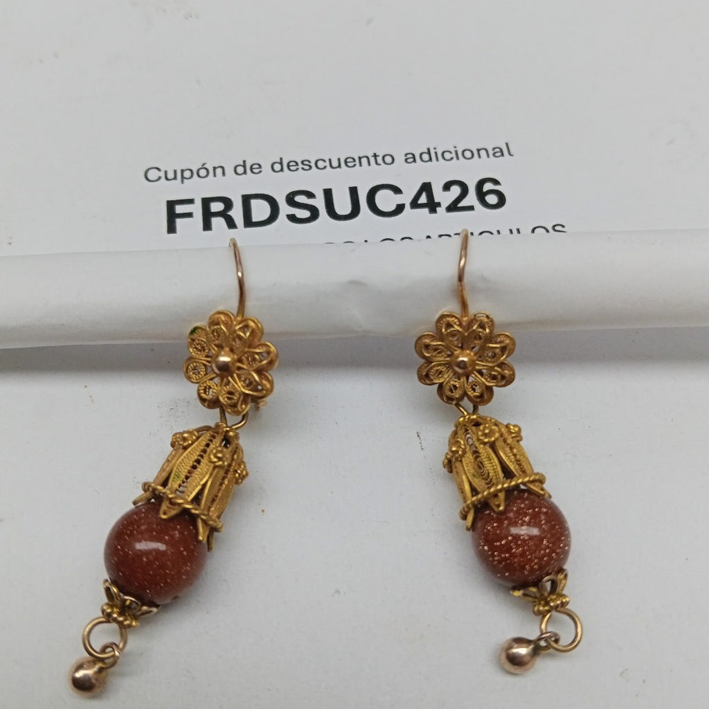 ARETES PAR ORO 8 K 7.8 GRMS (SEMINUEVO)