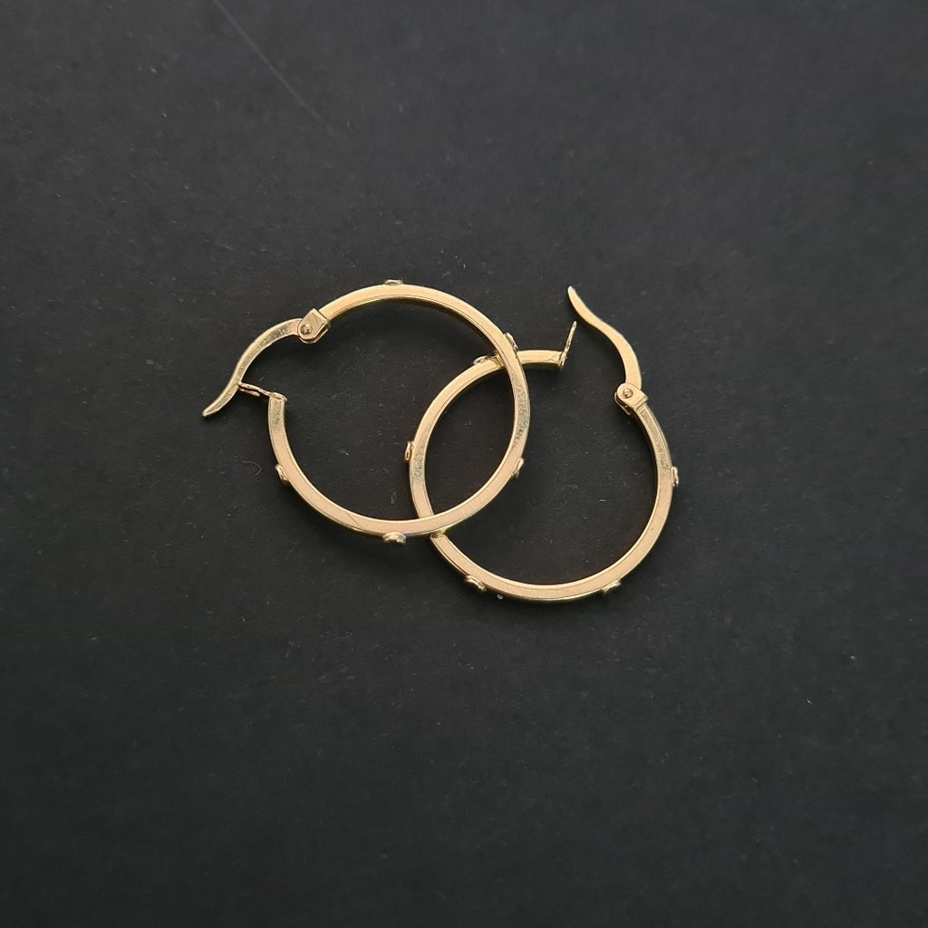 ARRACADAS PAR ORO 14 K 1.7 GRMS (SEMINUEVO)