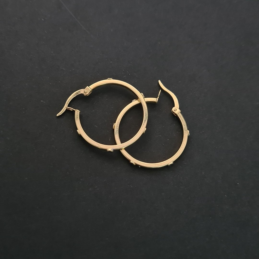ARRACADAS PAR ORO 14 K 1.7 GRMS (SEMINUEVO)