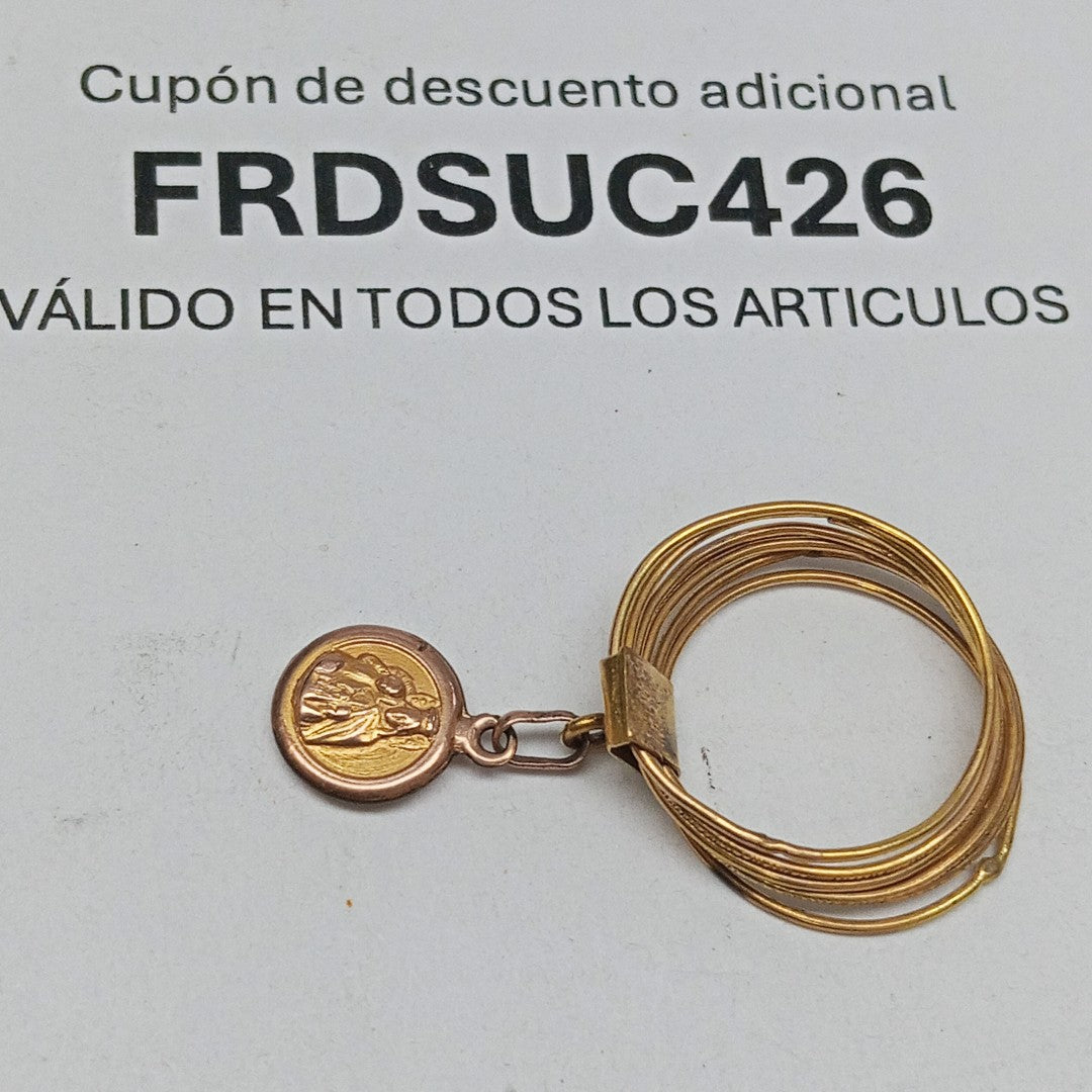 SEMANARIO DE ARGOLLAS ORO 10 K 2.9 GRMS (SEMINUEVO)