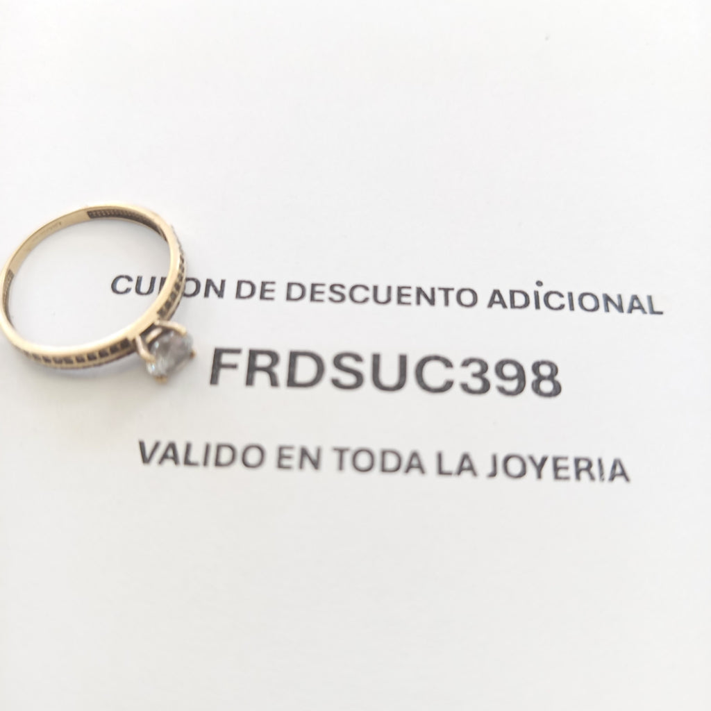 SOLITARIO ORO 10 K 2 GRMS (SEMINUEVO)