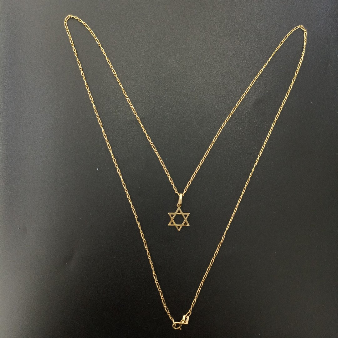CADENA, DIJE ORO 14 K 3.2 GRMS (SEMINUEVO)