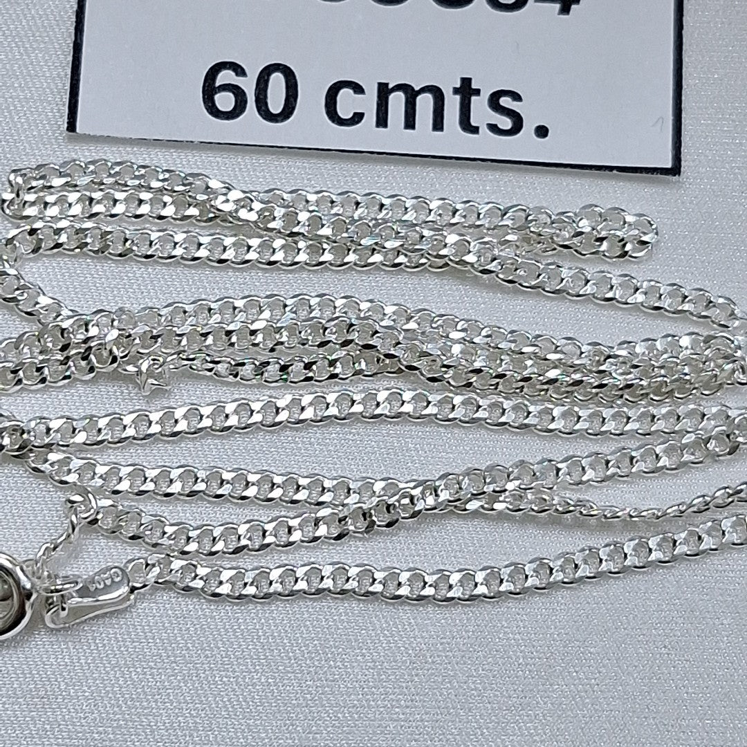CADENA BARBADA PLATA .925 60 CM 6.63 GR (NUEVO)