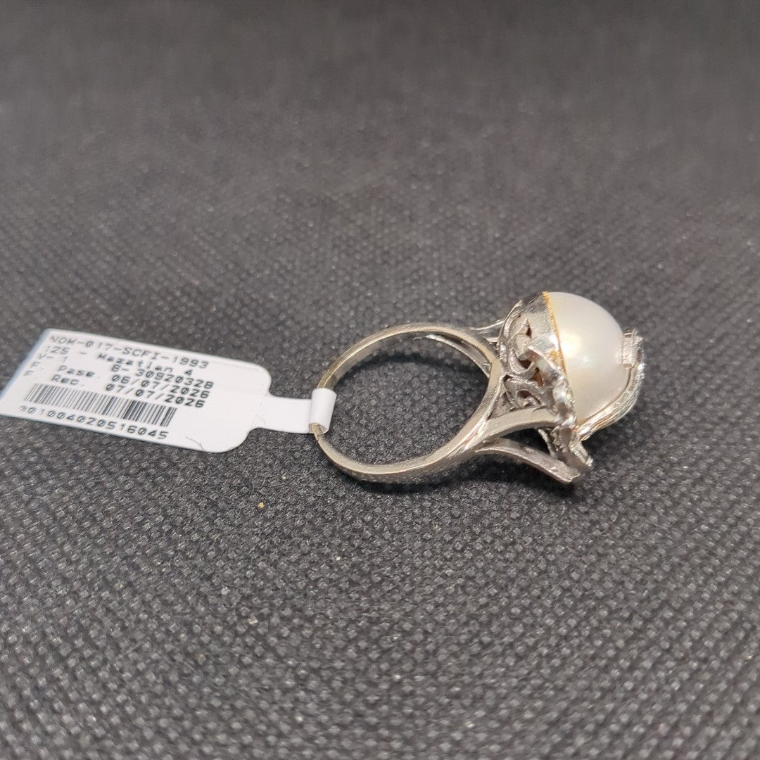 ANILLO ORO BLANCO 10 K 15 GRMS (SEMINUEVO)