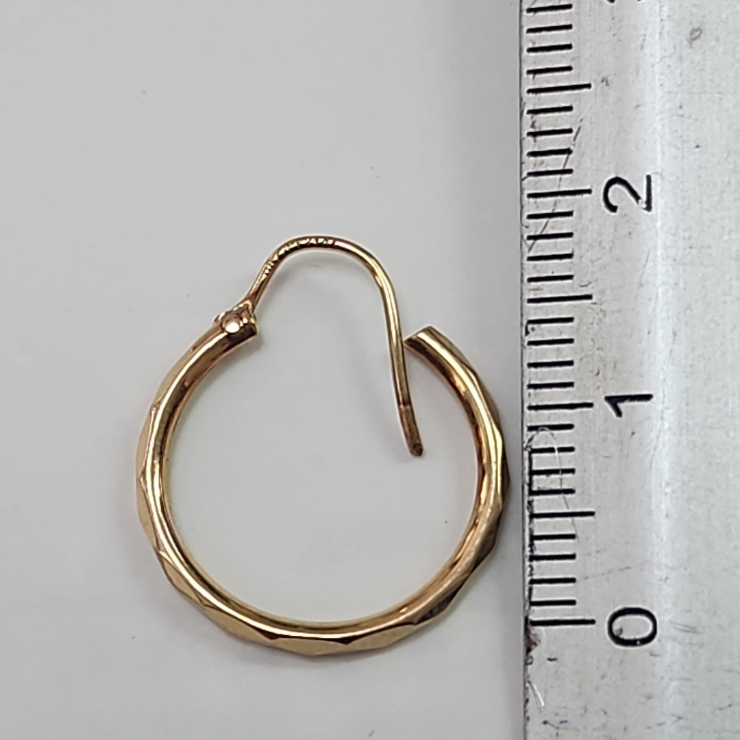 ARRACADAS PAR ORO 14 K 1.3 GRMS (SEMINUEVO)