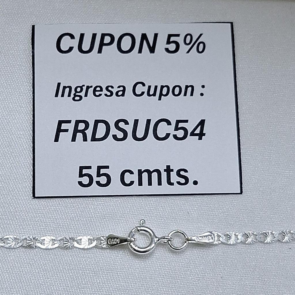 CADENA GUCHI PLATA .925 55 CM 3.82 GR (NUEVO)
