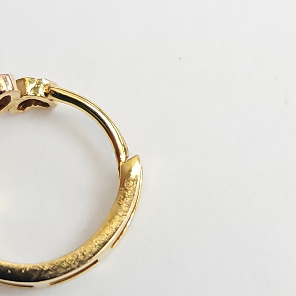 ARRACADAS PAR ORO 14 K 1.5 GRMS (SEMINUEVO)
