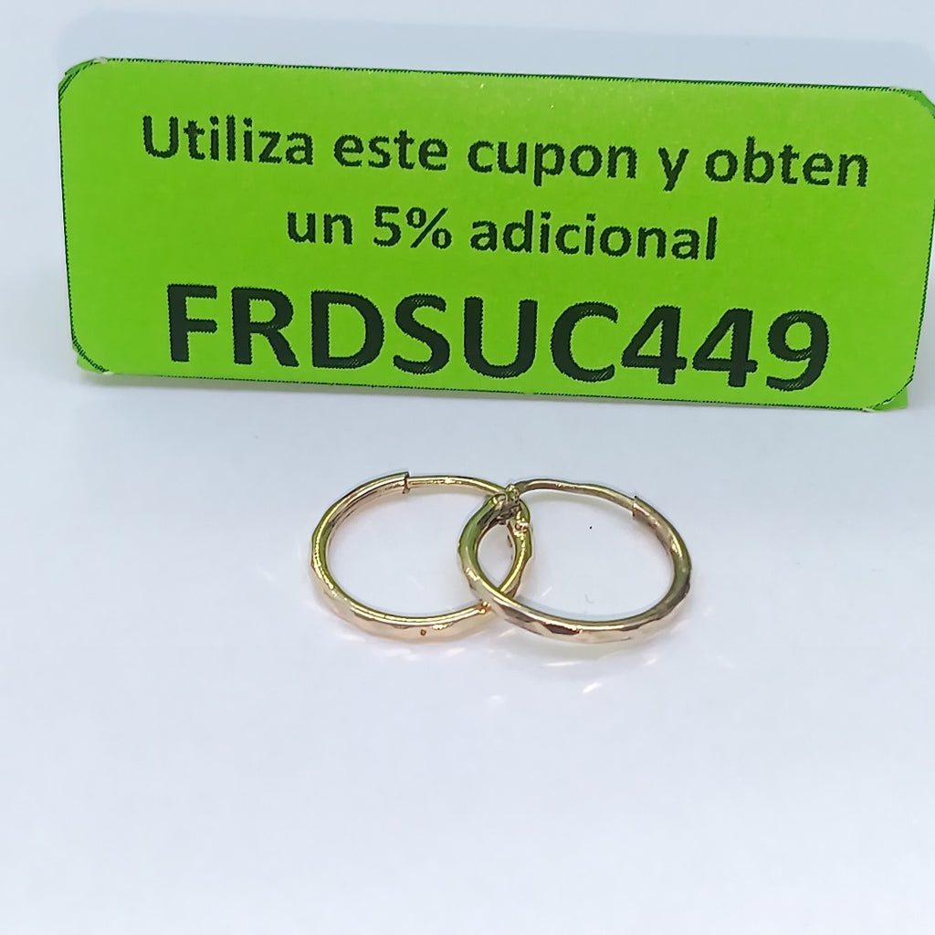 ANILLITO, ARRACADAS PAR ORO 10 K 0.8 GRMS (SEMINUEVO)