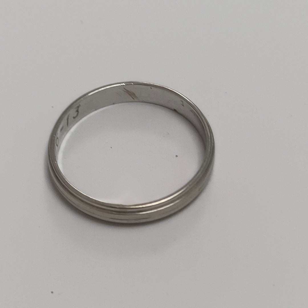 ANILLO ORO, ORO BLANCO 14 K 3.2 GRMS (SEMINUEVO)
