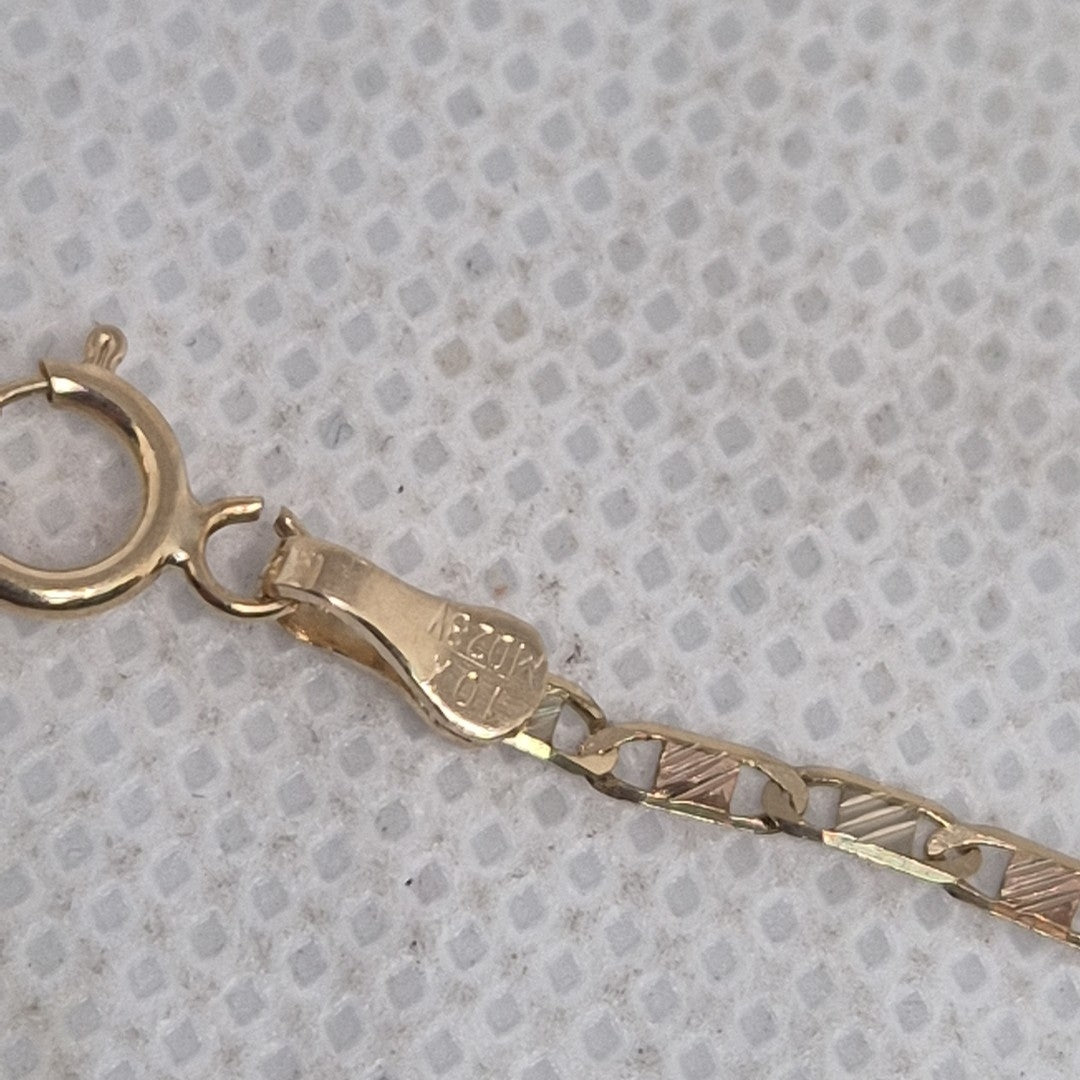 CADENA ORO COMBINADO 10 K 2.1 GRMS (SEMINUEVO)