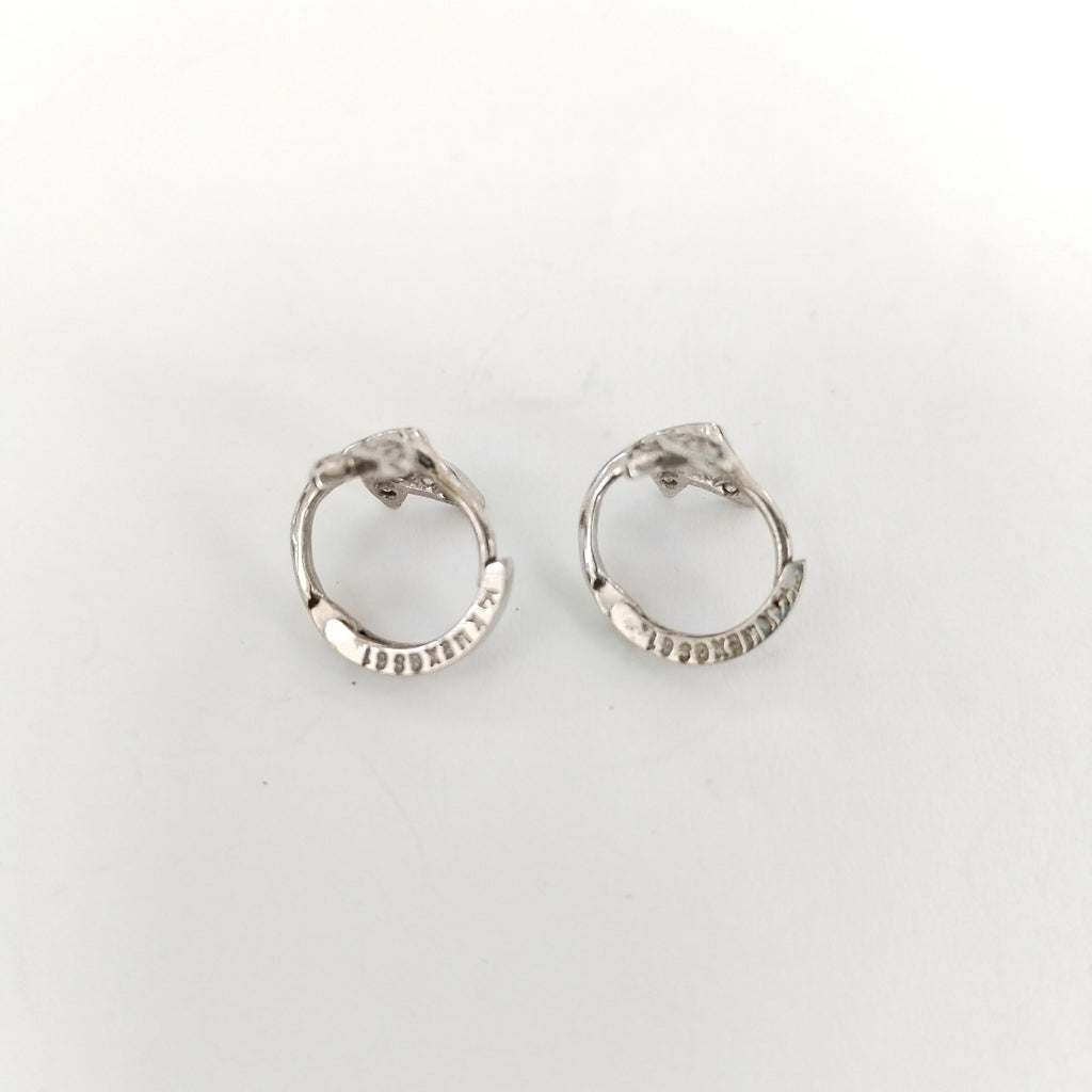 ARETES PAR ORO BLANCO 14 K 2,40 GRMS (SEMINUEVO)