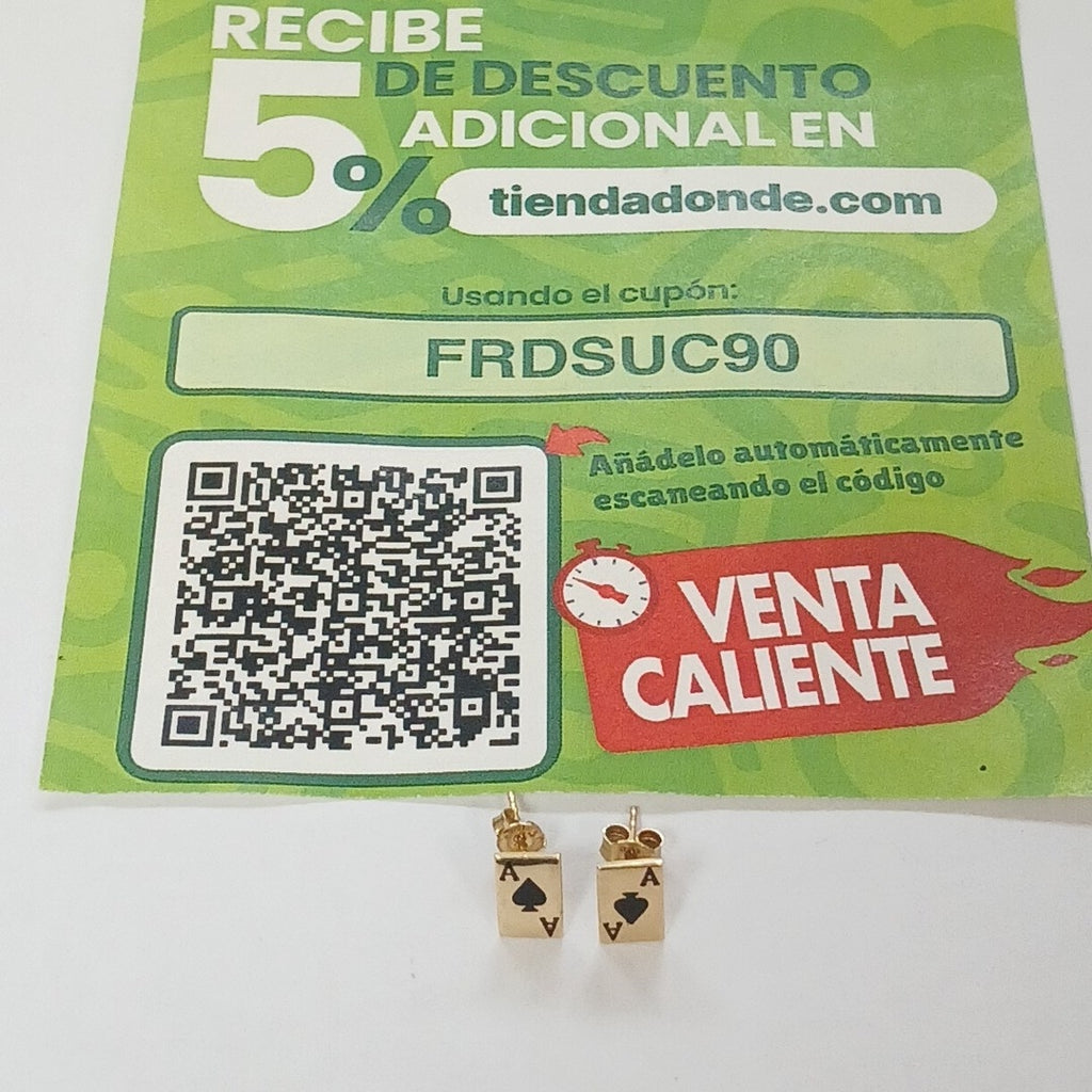 BROQUELES PAR ORO 14 K 0.8 GRMS (SEMINUEVO)