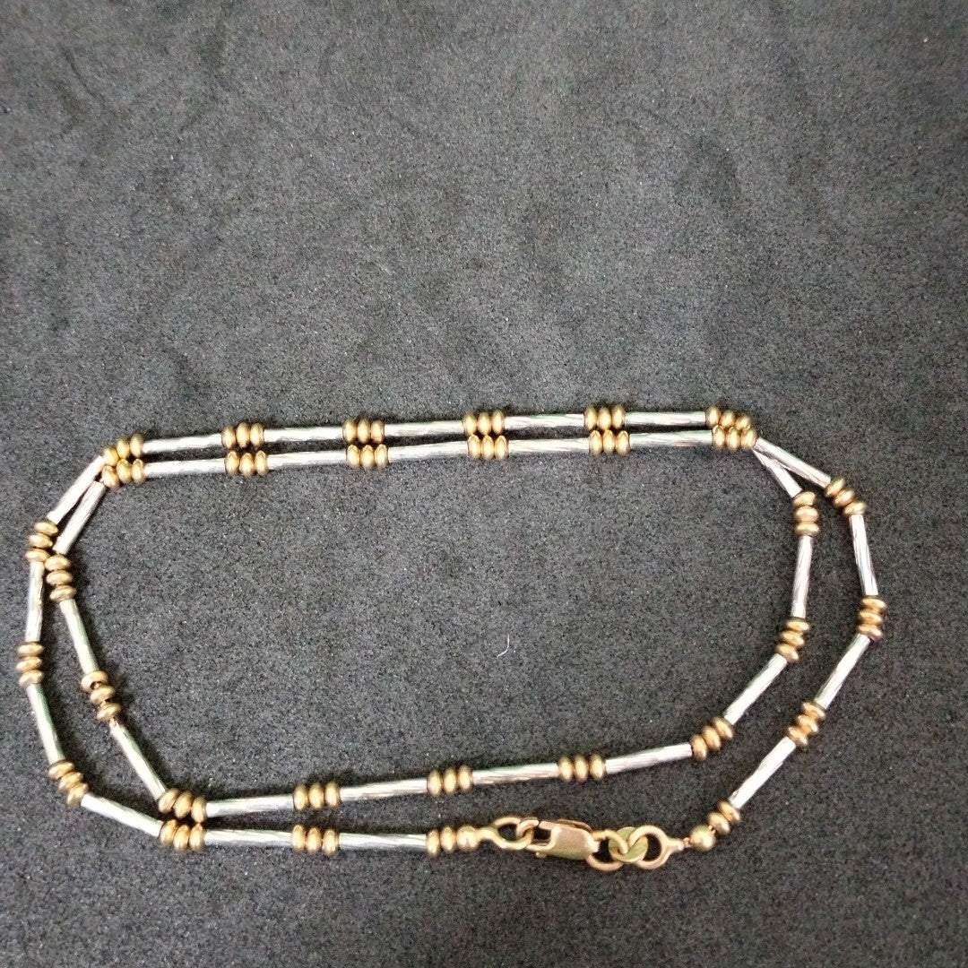GARGANTILLA ORO COMBINADO 14 K 9.7 GRMS (SEMINUEVO)