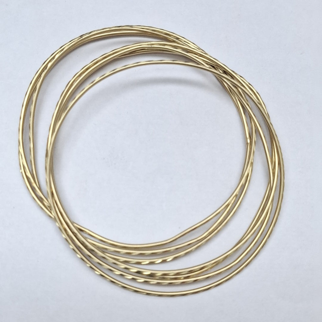 SEMANARIO DE ARGOLLAS ORO 14 K 15.4 GRMS (SEMINUEVO)