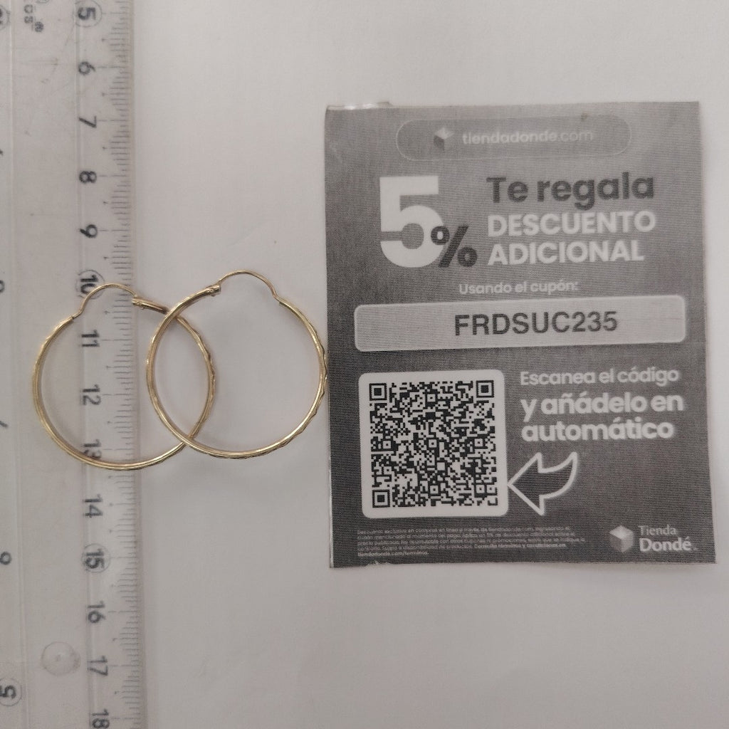 ARRACADAS PAR ORO 10 K 2.5 GRMS (SEMINUEVO)