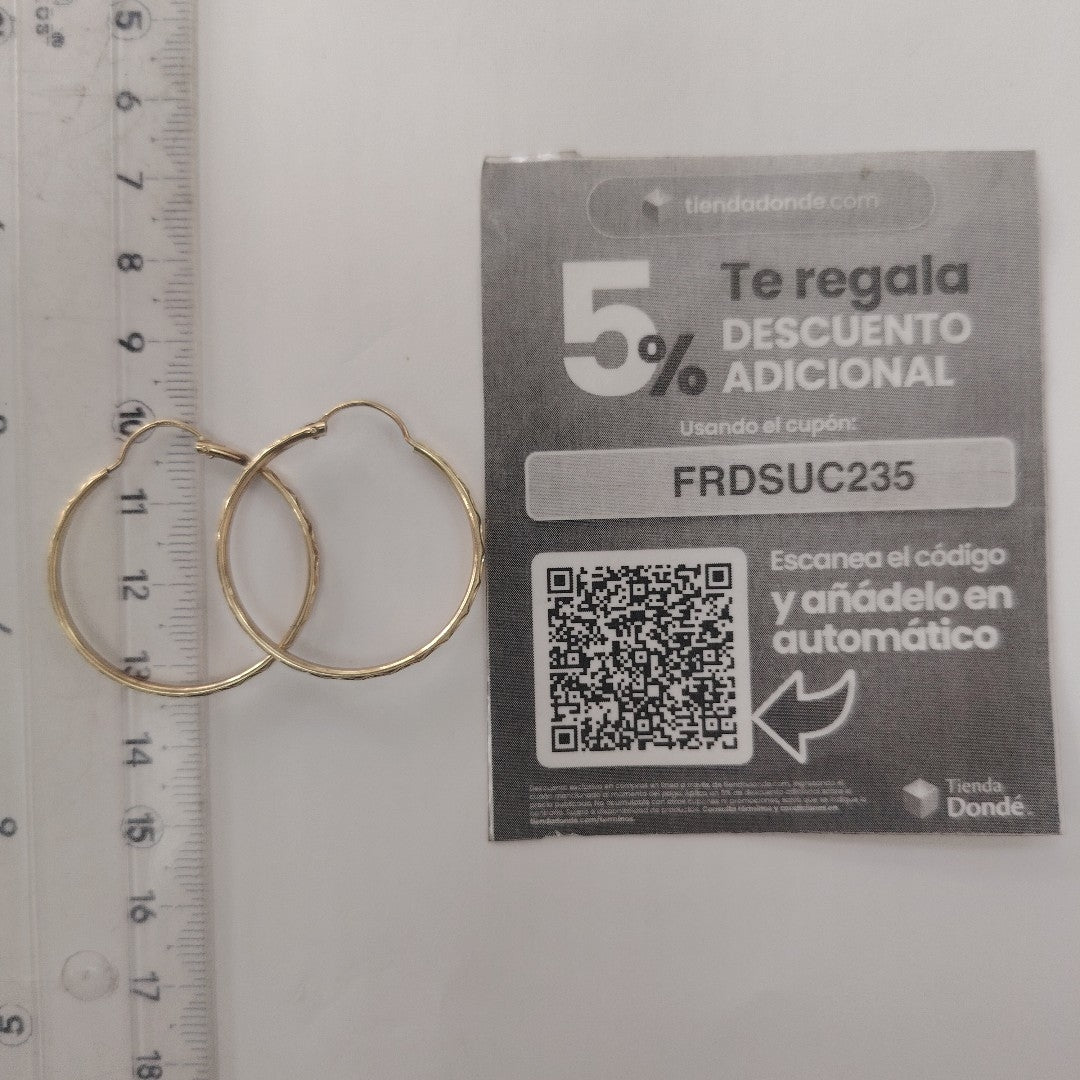 ARRACADAS PAR ORO 10 K 2.5 GRMS (SEMINUEVO)