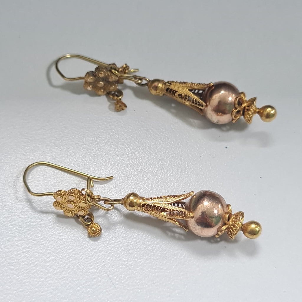 ARETES PAR ORO 8 K 4,70 GRMS (SEMINUEVO)