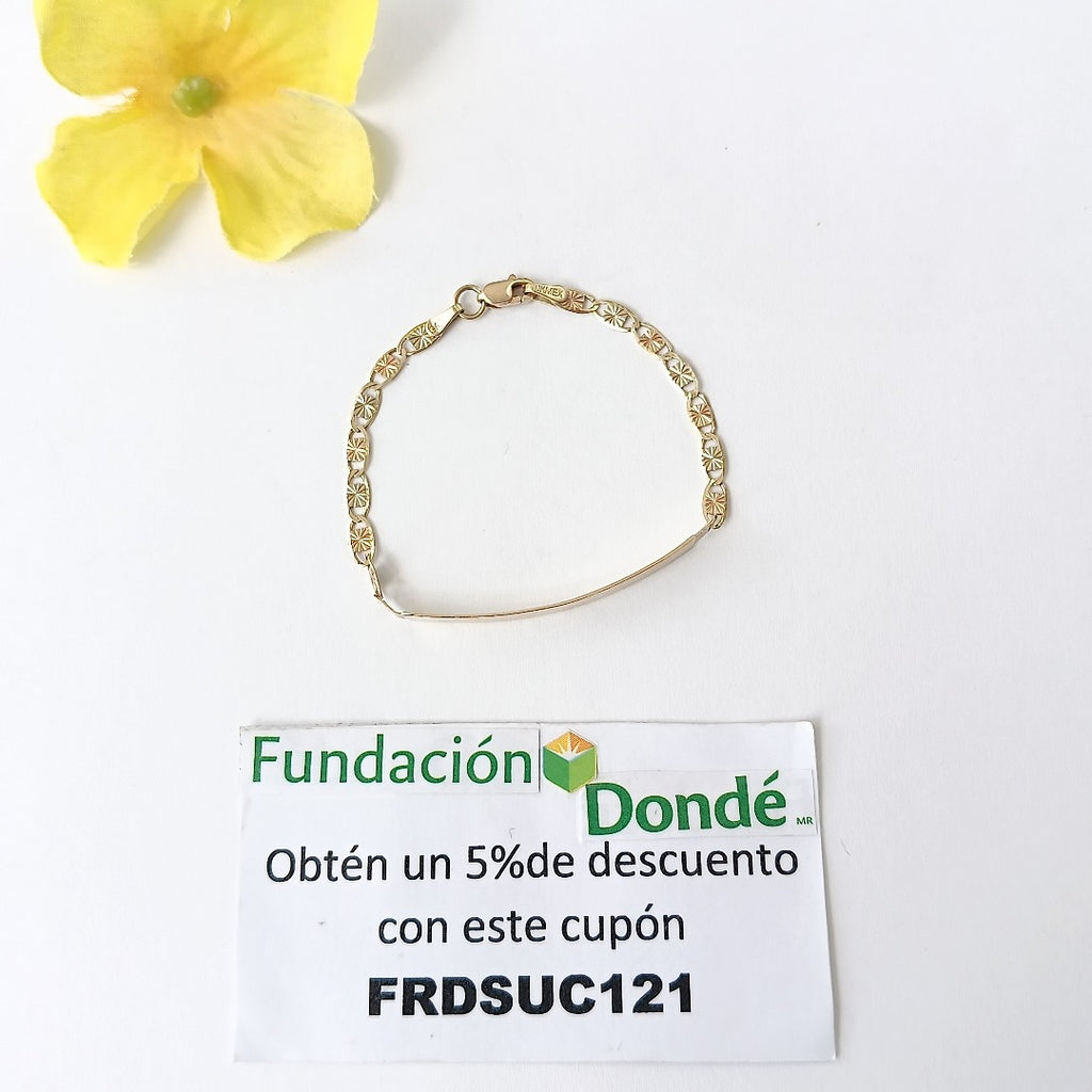 ESCLAVA ORO,ORO COMBINADO 10 K 2,80 GRMS (SEMINUEVO)