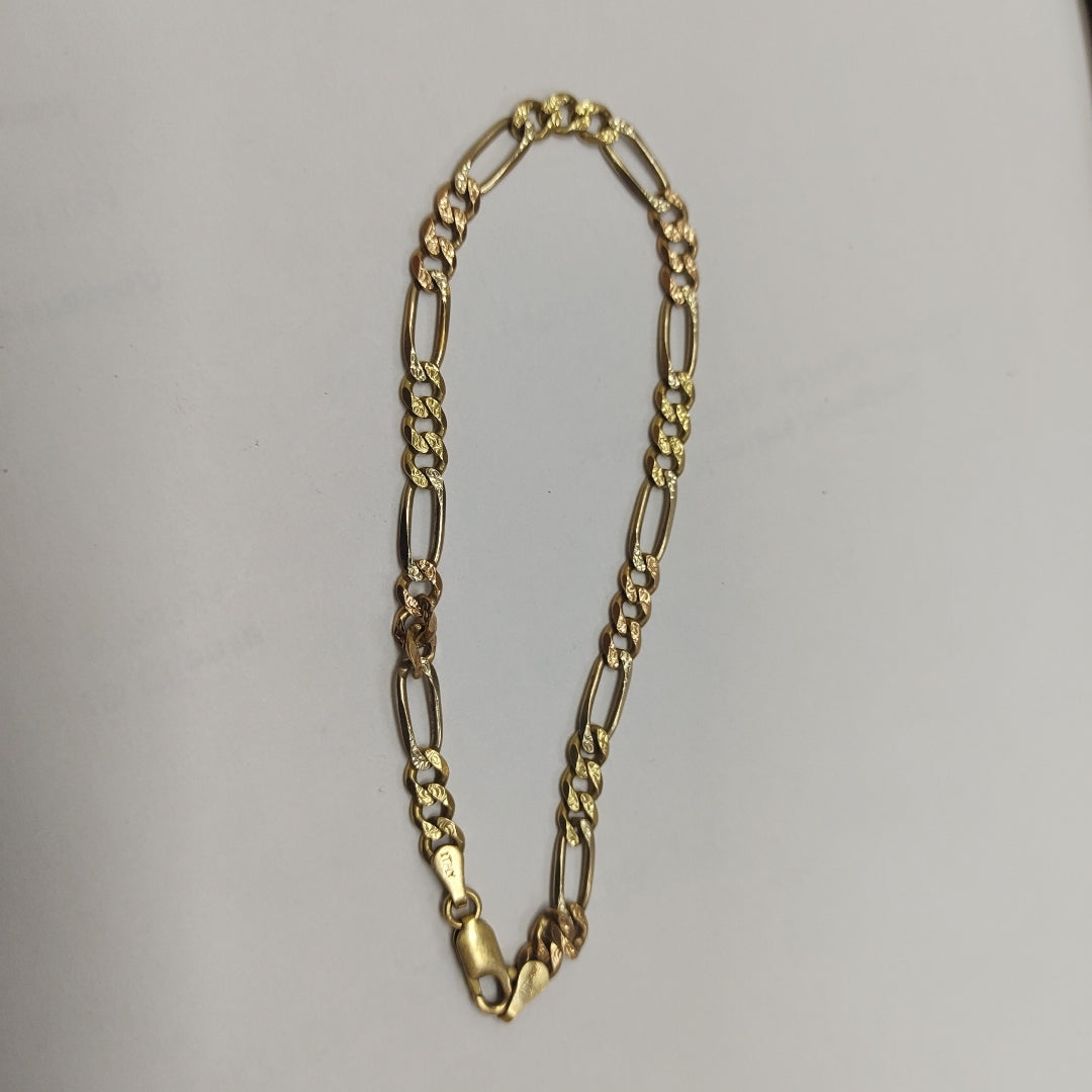 PULSERA ORO COMBINADO 14 K 8.2 GRMS (SEMINUEVO)