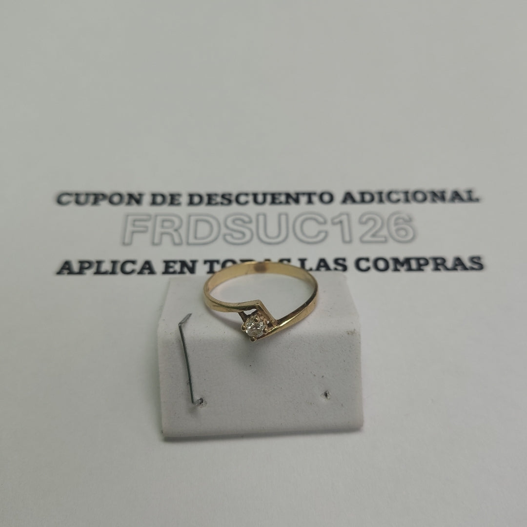 SOLITARIO ORO 14 K 1.5 GRMS (SEMINUEVO)