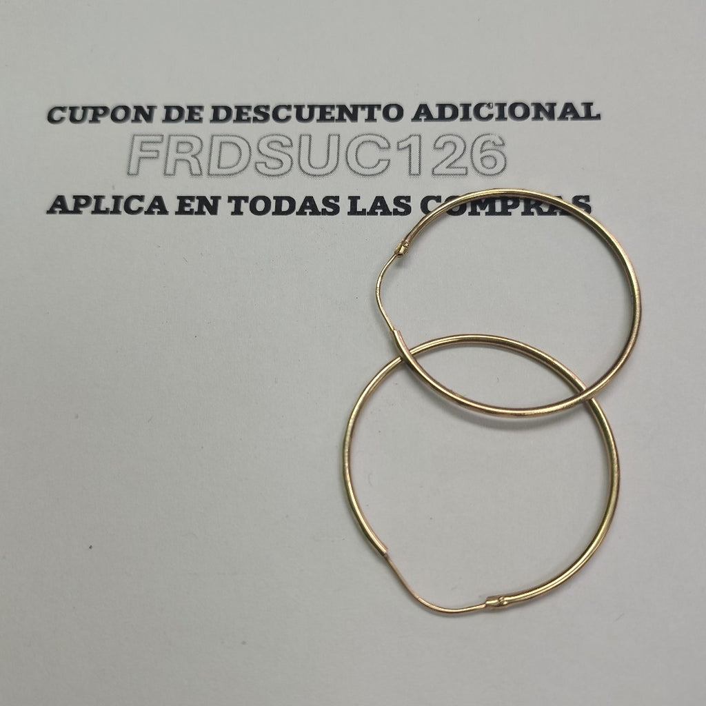 ARRACADAS PAR ORO 10 K 1.6 GRMS (SEMINUEVO)