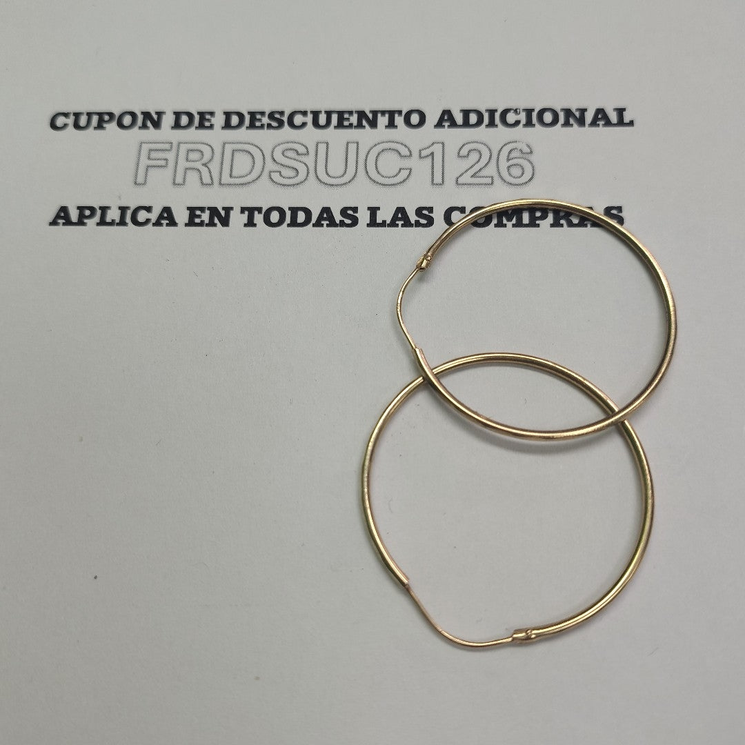 ARRACADAS PAR ORO 10 K 1.6 GRMS (SEMINUEVO)