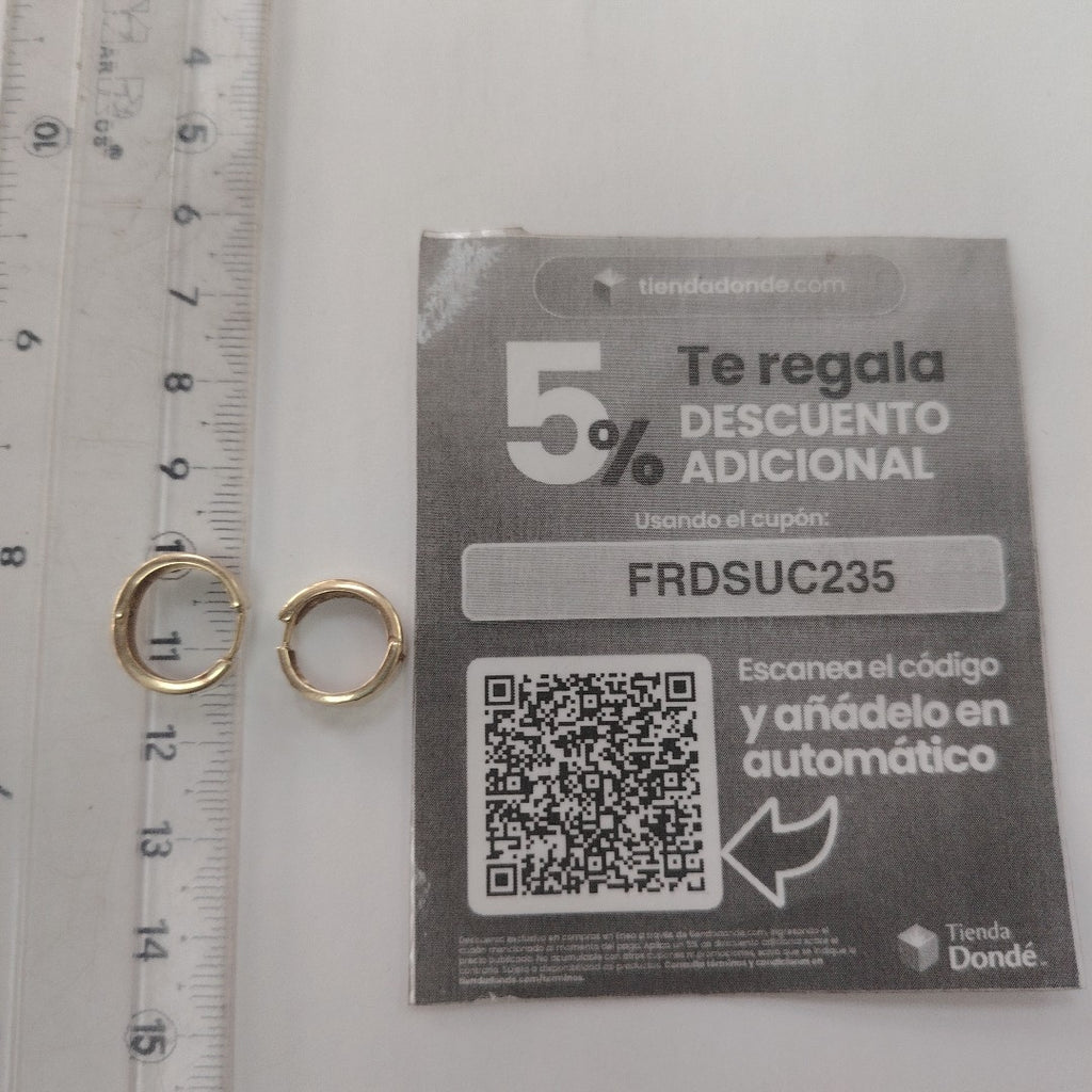 ARRACADAS PAR ORO 10 K 1.4 GRMS (SEMINUEVO)