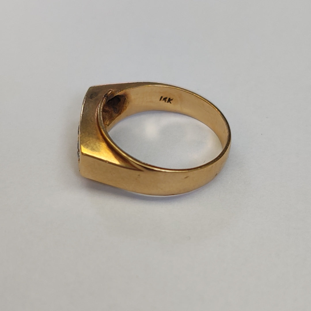 ANILLO ORO 14 K 9 GRMS (SEMINUEVO)