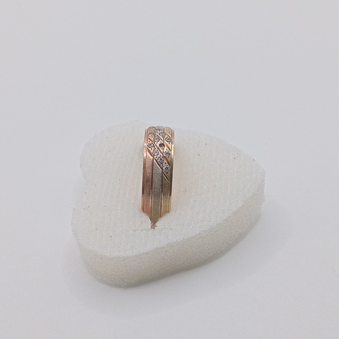 ARGOLLA ORO COMBINADO 14 K 2.6 GRMS (SEMINUEVO)