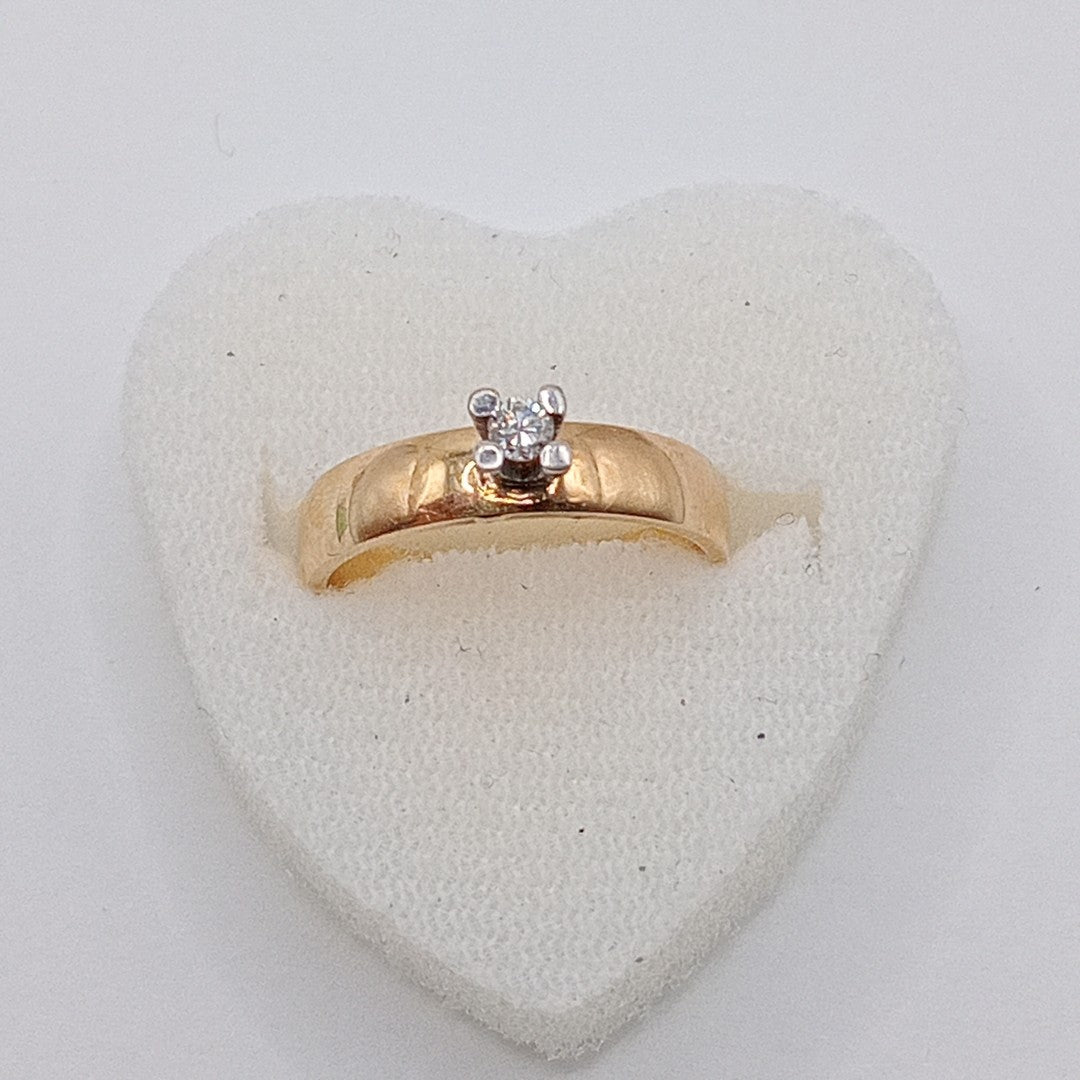 SOLITARIO ORO 14 K 3.8 GRMS (SEMINUEVO)