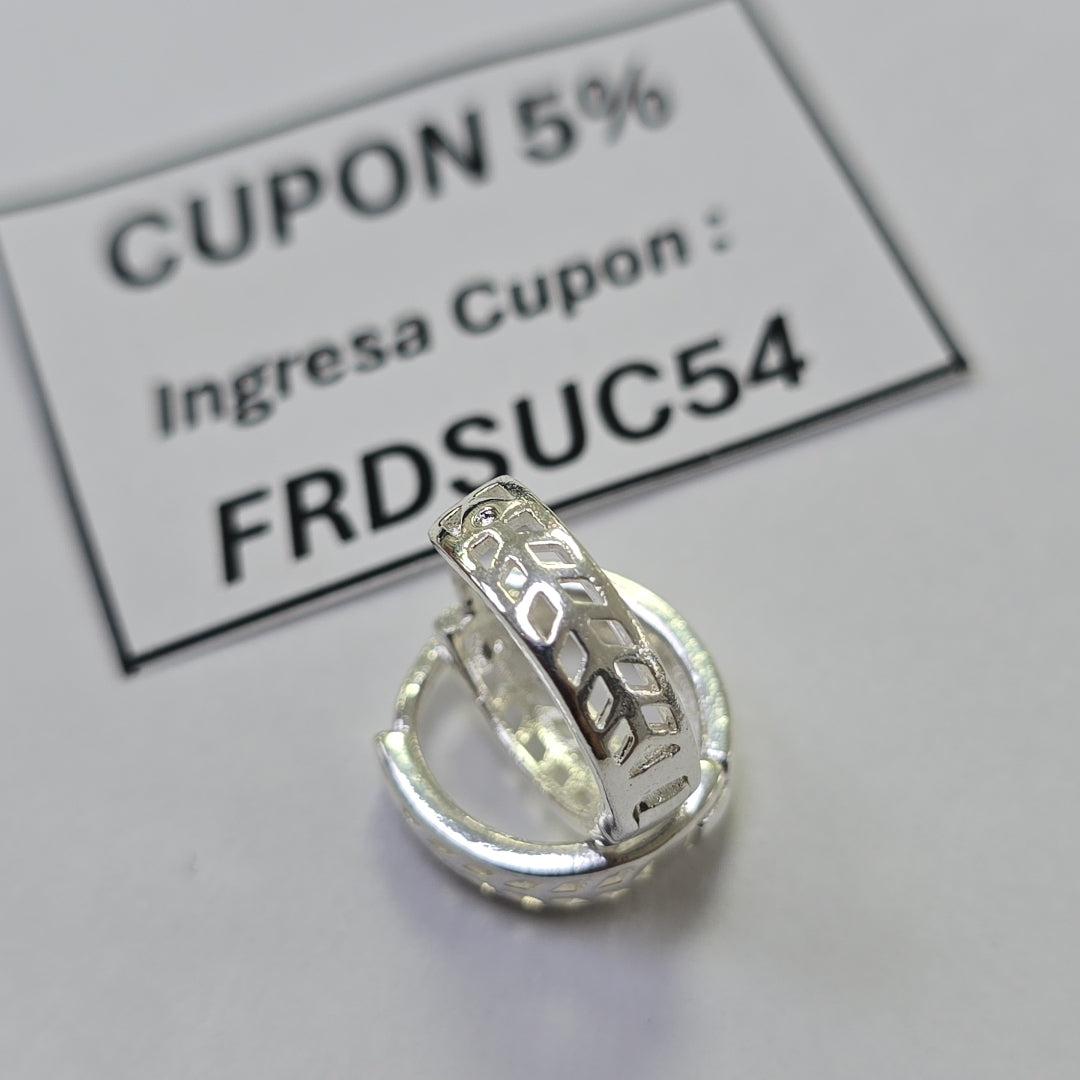 ARRACADAS PLATA .925 2.6 GR (NUEVO)