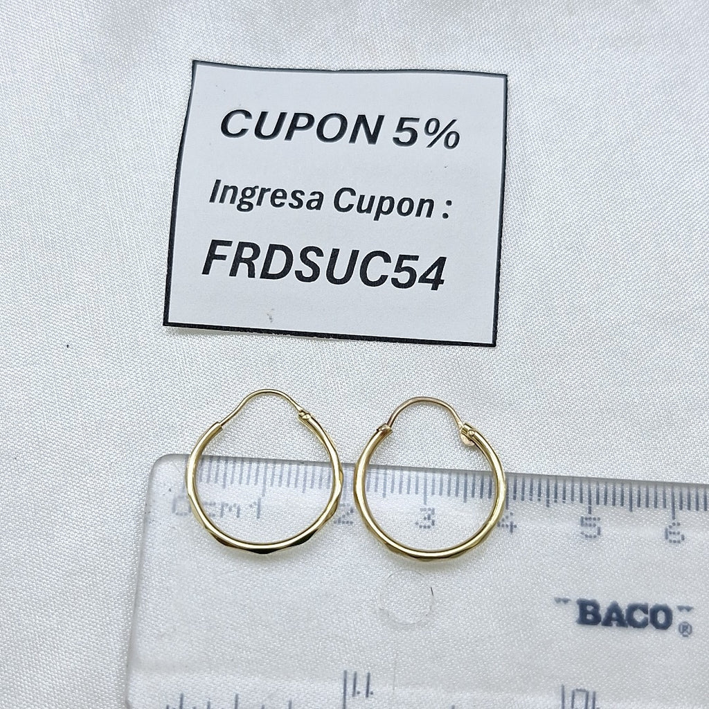 ARRACADAS PAR ORO 14 K 1,30 GRMS (SEMINUEVO)