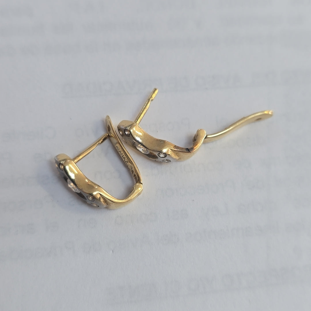 ARETES PAR ORO 14 K 3,00 GRMS (SEMINUEVO)