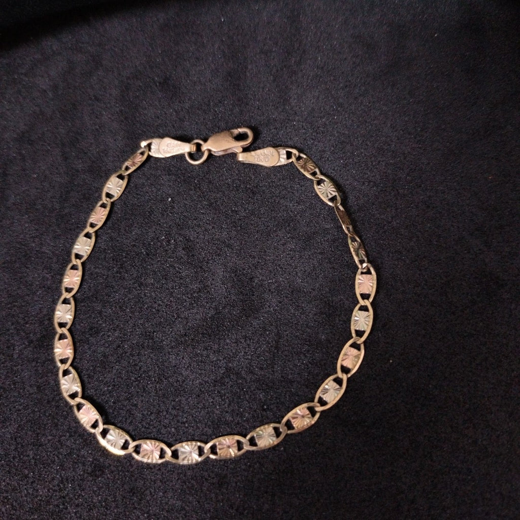 PULSERA ORO, ORO COMBINADO 10 K 2.6 GRMS (SEMINUEVO)
