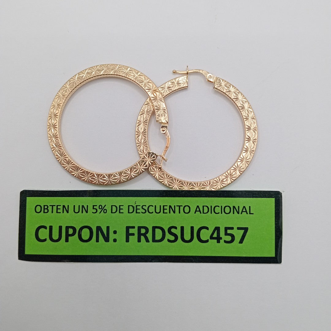 ARRACADAS PAR ORO 14 K 4,20 GRMS (SEMINUEVO)