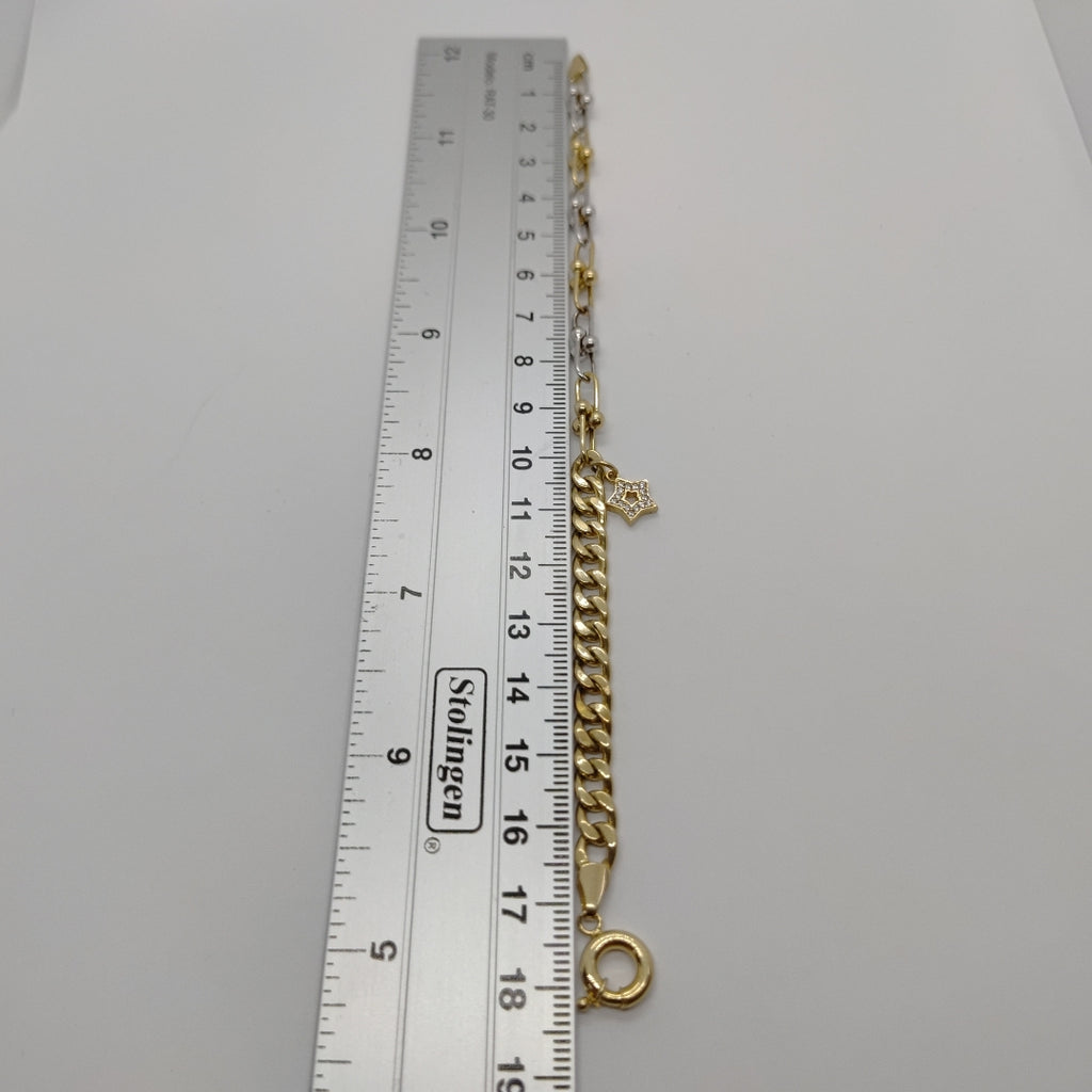 PULSERA ORO,ORO BLANCO 10 K 6,10 GRMS (SEMINUEVO)