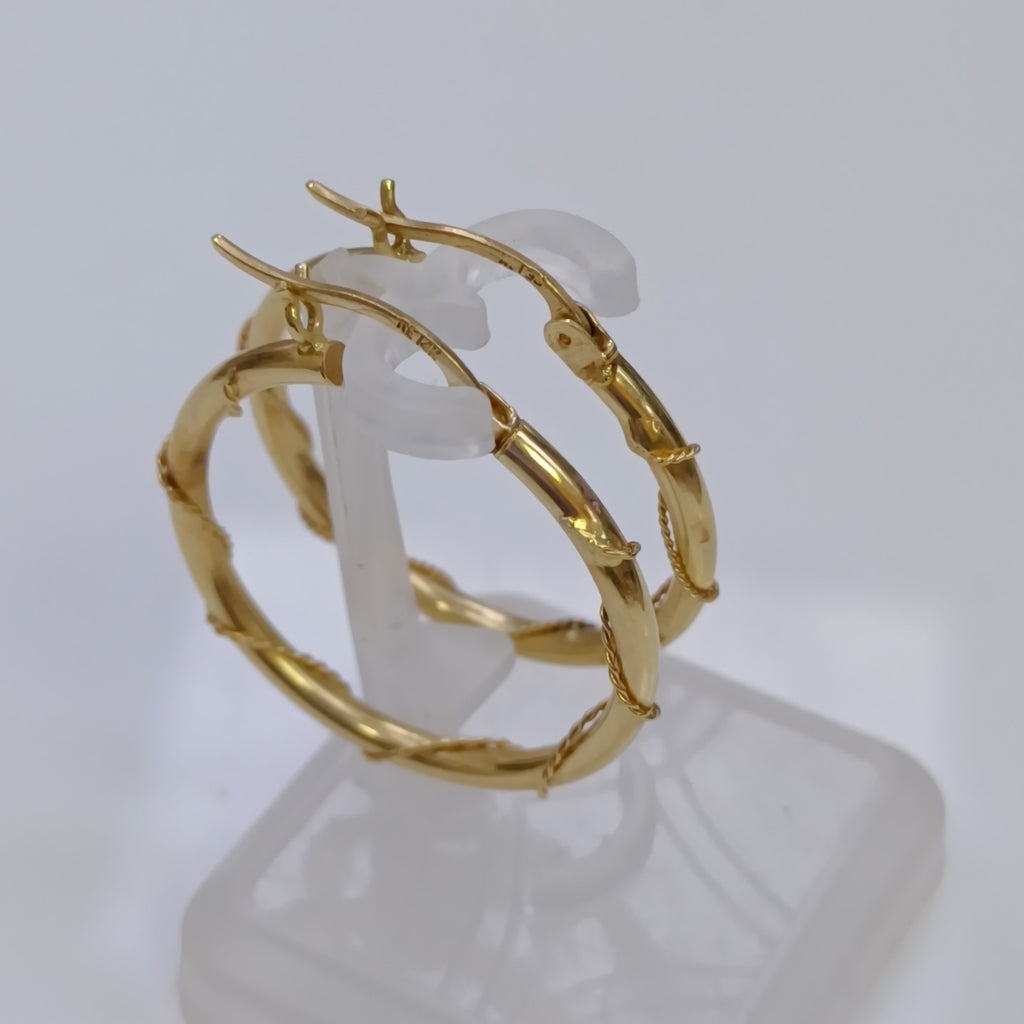 ARRACADAS PAR ORO 14 K 1.7 GRMS (SEMINUEVO)