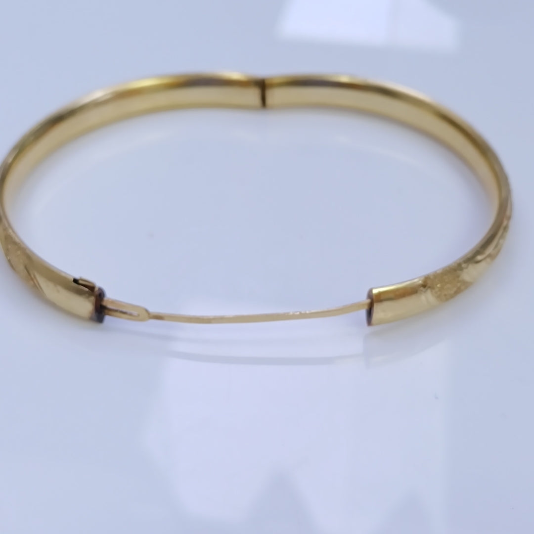 PULSERA RIGIDA ORO 14 K 11.9 GRMS (SEMINUEVO)