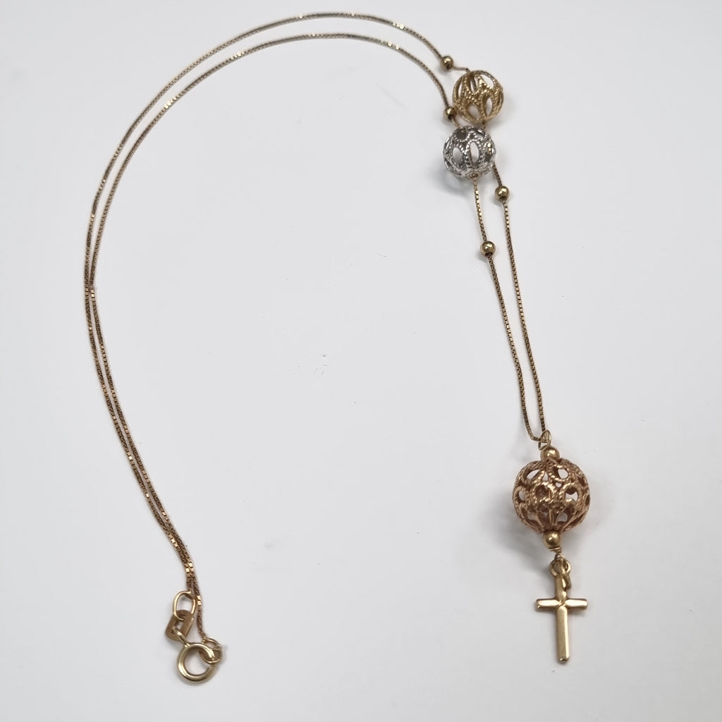 GARGANTILLA ORO, ORO COMBINADO 14 K 3.1 GRMS (SEMINUEVO)