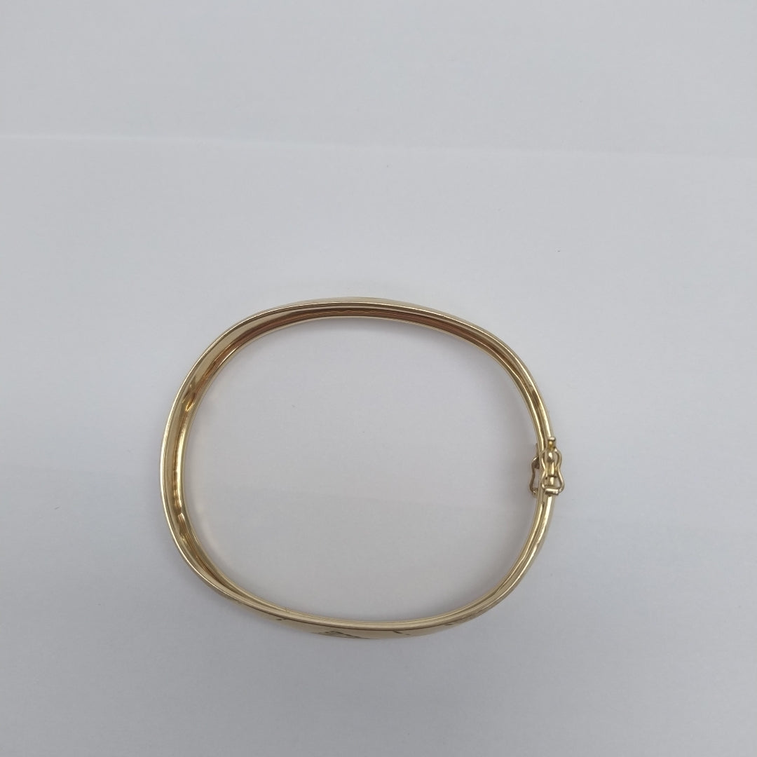 PULSERA RIGIDA ORO 14 K 7.8 GRMS (SEMINUEVO)