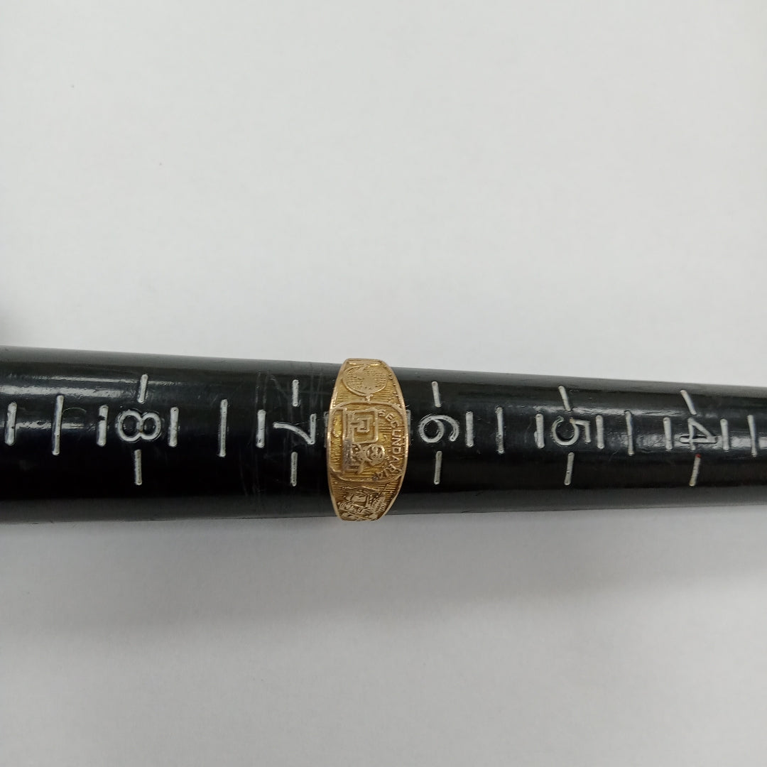 ANILLO DE GRADUACIÓN ORO 8 K 1.5 GRMS (SEMINUEVO)