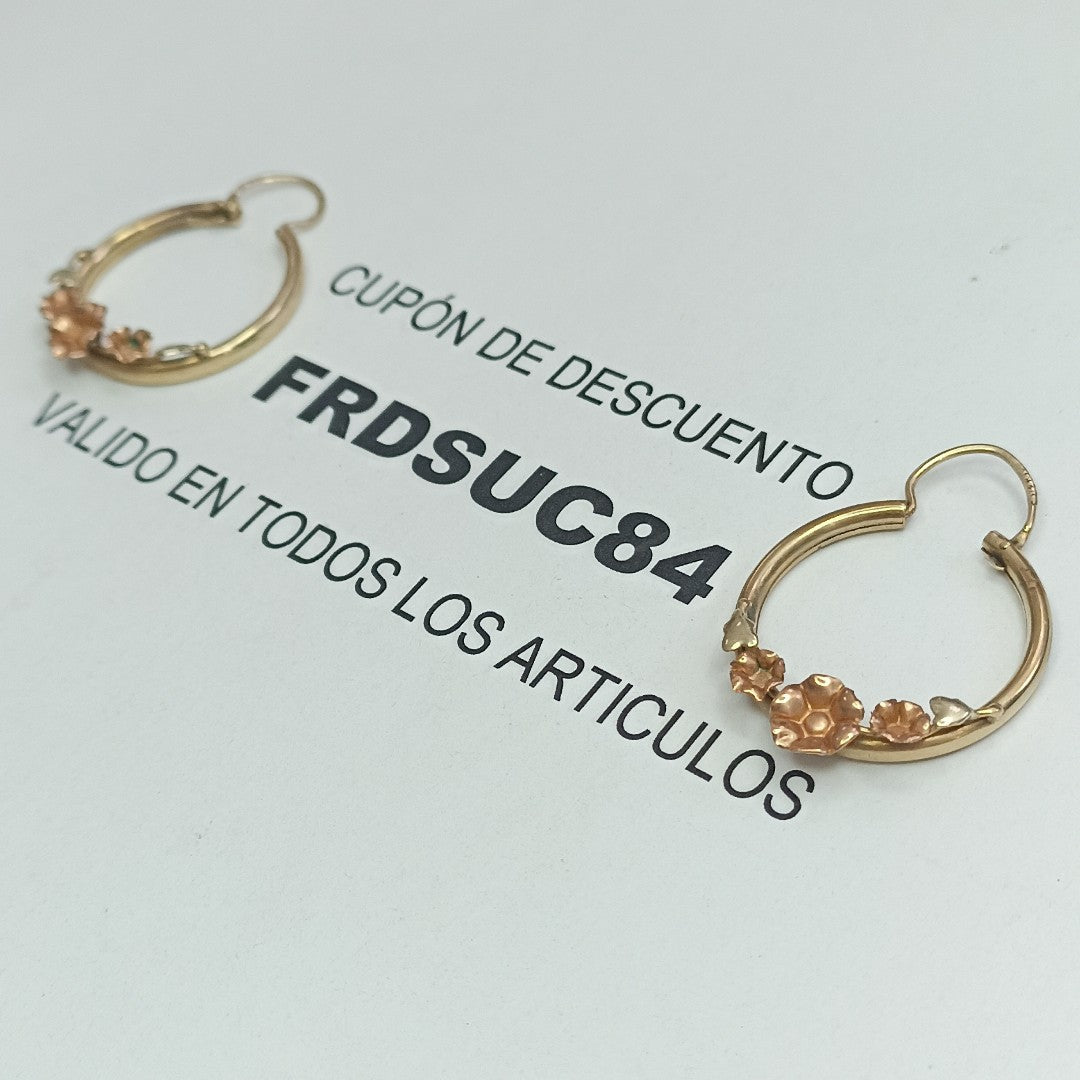 ARRACADAS PAR ORO 8 K 4 GRMS (SEMINUEVO)