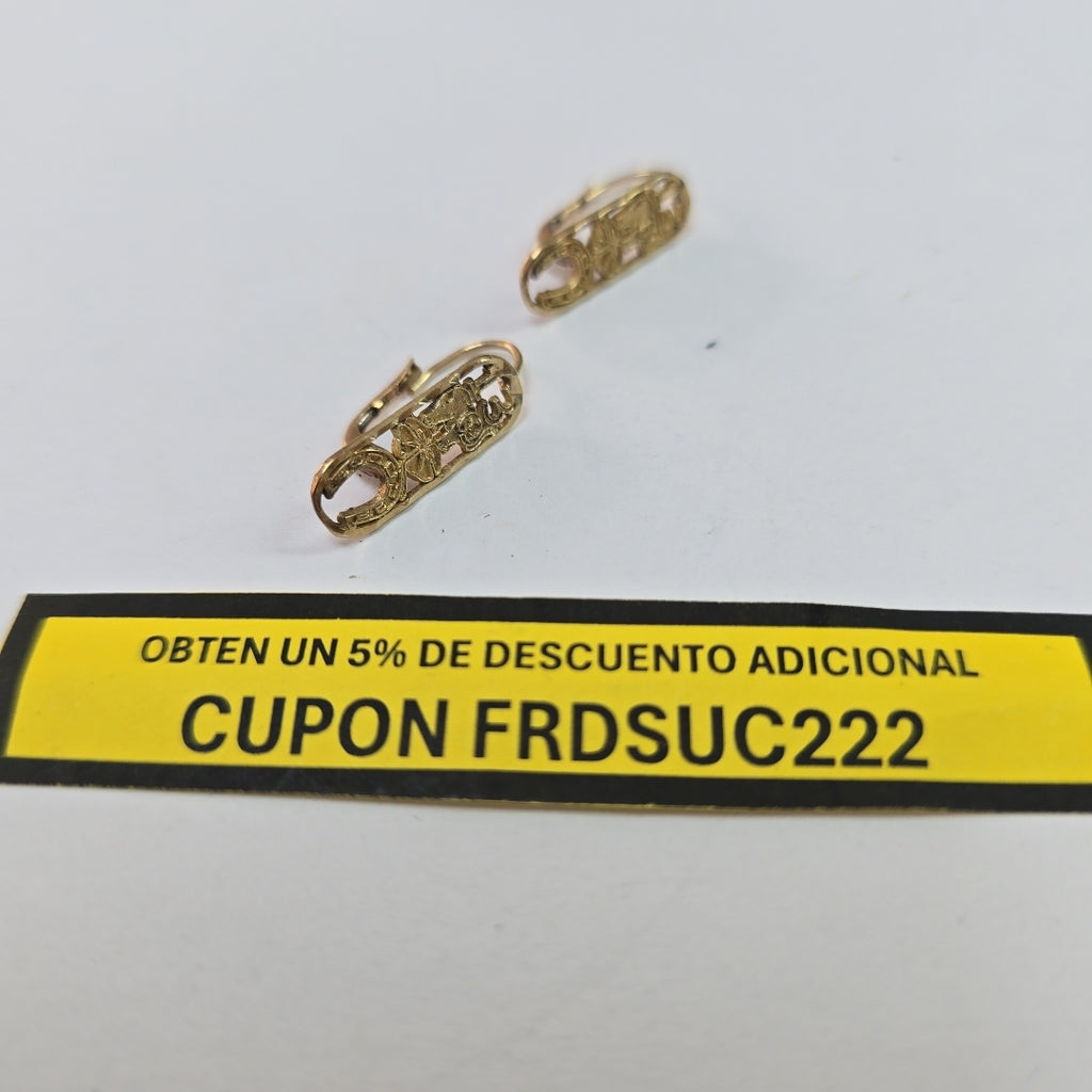 ARETES PAR ORO 10 K 1.6 GRMS (SEMINUEVO)
